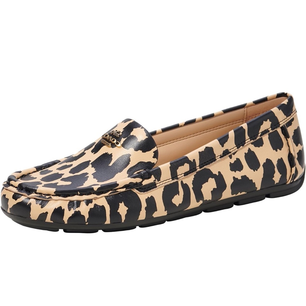 Coach Marley Leopard  (Black and Tan) Loafers